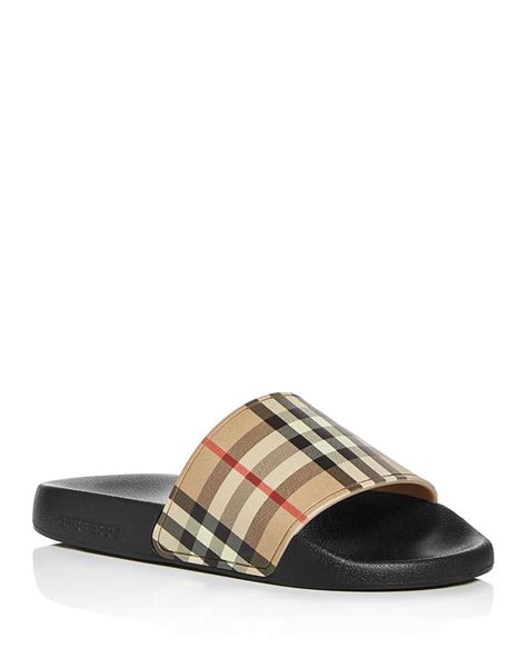 burberry love slides|Burberry flip flops for women.